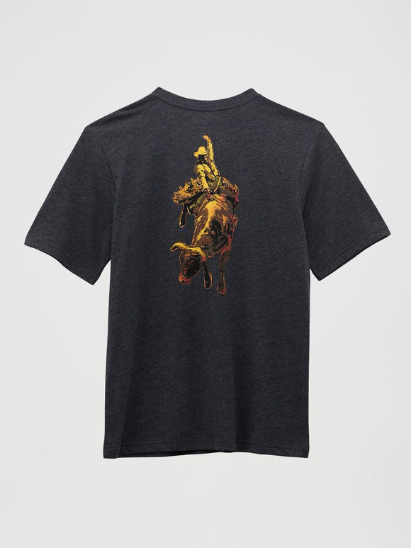 Charcoal Bull Rider Youth T-Shirt by Wrangler®