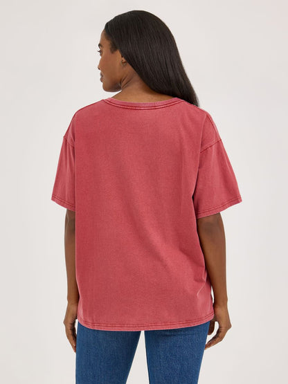 'Red Rider' Oversize Women's T-Shirt by Wrangler®