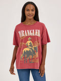 'Red Rider' Oversize Women's T-Shirt by Wrangler®