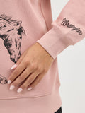Retro™ Powder Pink 'Bronco' Crew Neck Women's Sweater by Wrangler®