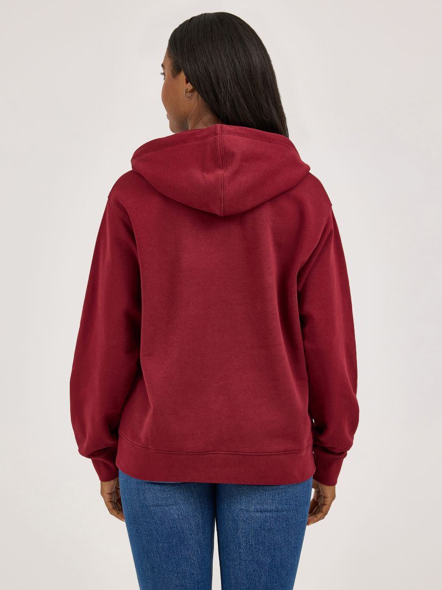 Retro™ Burgundy 'Spirit of the West' Women's Hoodie by Wrangler®