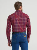 Classic Fit Cranberry Plaid Men's Shirt by Wrangler®