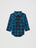 Blue Plaid Boy's Infant Shirt by Wrangler®