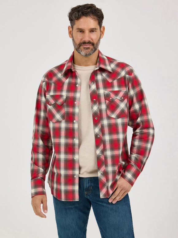 Retro™ Chili Plaid Men's Shirt by Wrangler®