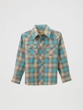 Retro™ Teal Plaid Boy's Shirt by Wrangler®