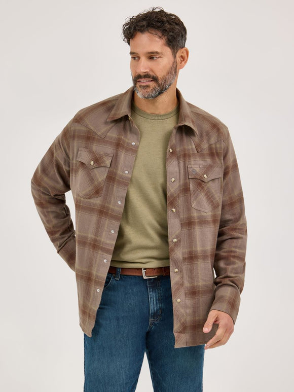 Retro™ Clay Flannel Men's Shirt by Wrangler®