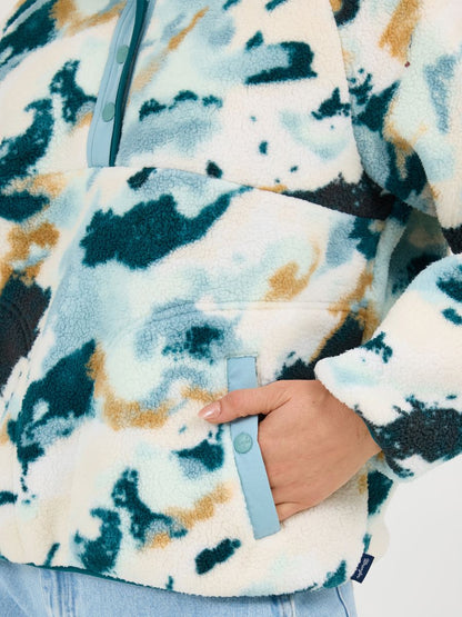 Retro™ Mottled Blue Fleece Women's Sweater by Wrangler®