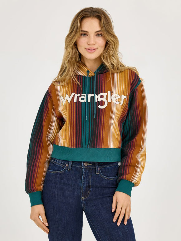 Retro™ Cropped Serape Women's Hoodie by Wrangler®