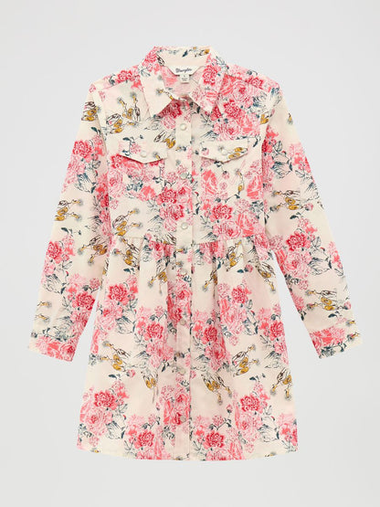 *Match Little Sister* Western Floral Girl's Dress by Wrangler®