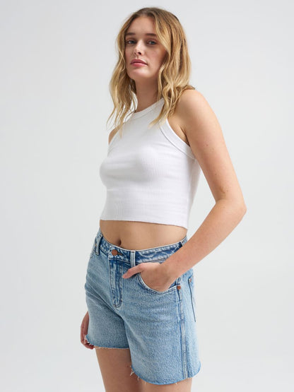 Cowboy Short Stone Wash High Rise Denim Women's Short by Wrangler®