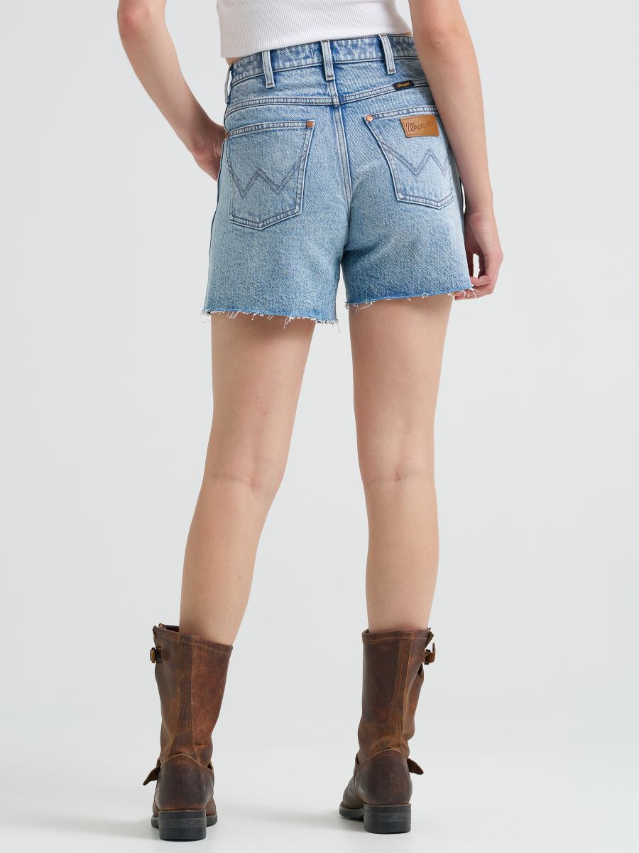 Cowboy Short Stone Wash High Rise Denim Women's Short by Wrangler®