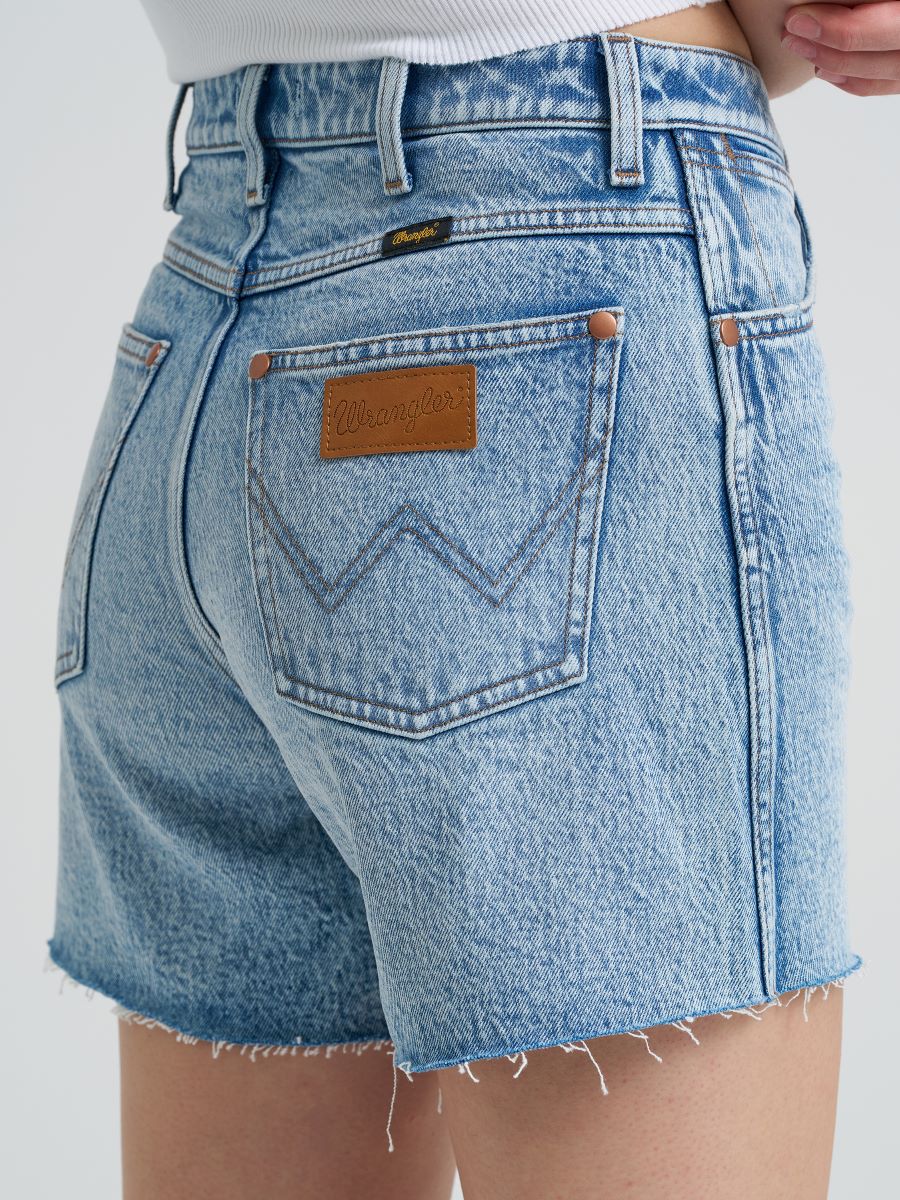 Cowboy Short Stone Wash High Rise Denim Women's Short by Wrangler®