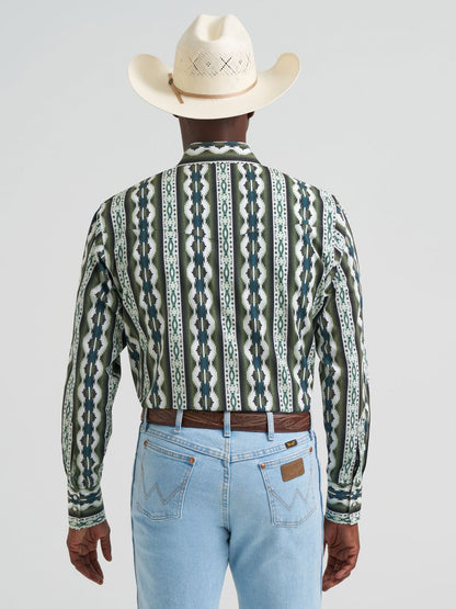 Green Southwest Checotah™ Men's Shirt by Wrangler®