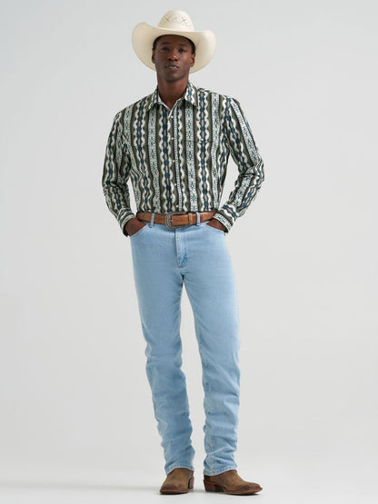 Green Southwest Checotah™ Men's Shirt by Wrangler®