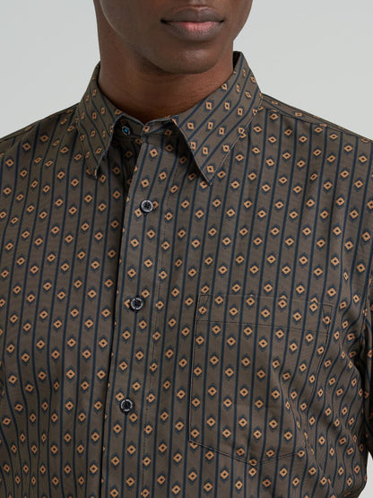 Cody Johnson™ Collection Hickory Geoprint Men's Shirt by Wrangler®