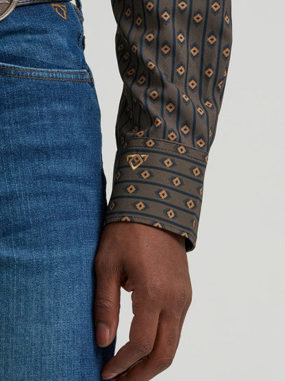 Cody Johnson™ Collection Hickory Geoprint Men's Shirt by Wrangler®