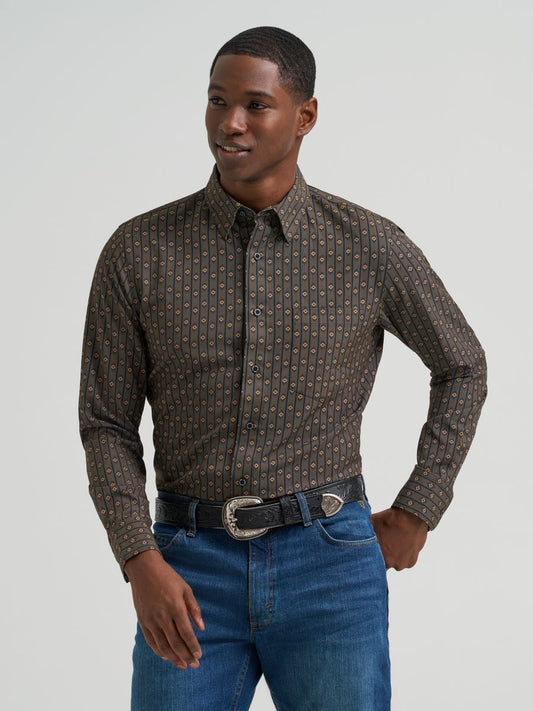 Cody Johnson™ Collection Hickory Geoprint Men's Shirt by Wrangler®