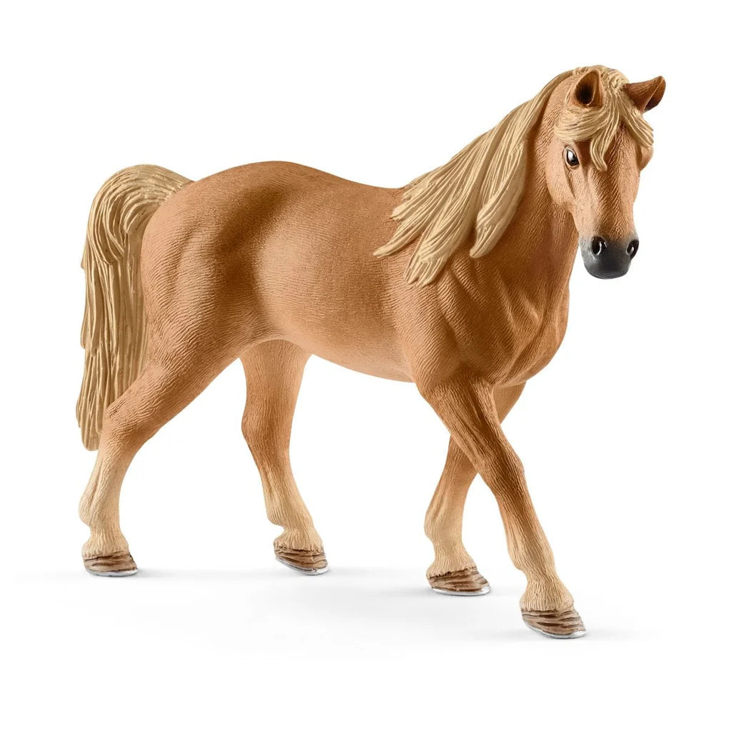 Schleich Brown toy horse figurine with a white background