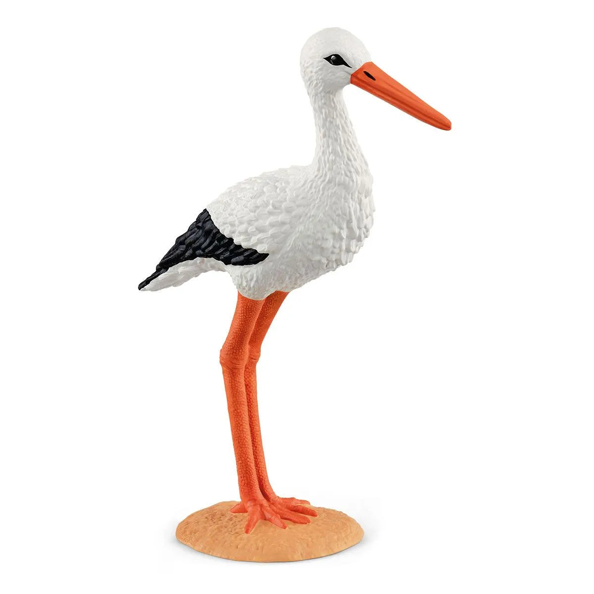 A Schleich Toy Stork Figurine on white background
