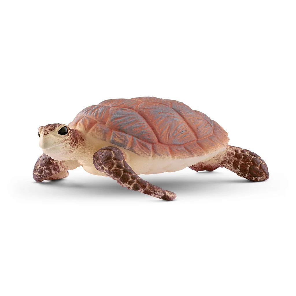 Schleich toy turtle figurine on a white background