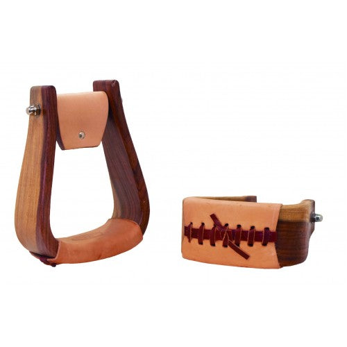3" Rosewood Roper Stirrups by Western Rawhide®