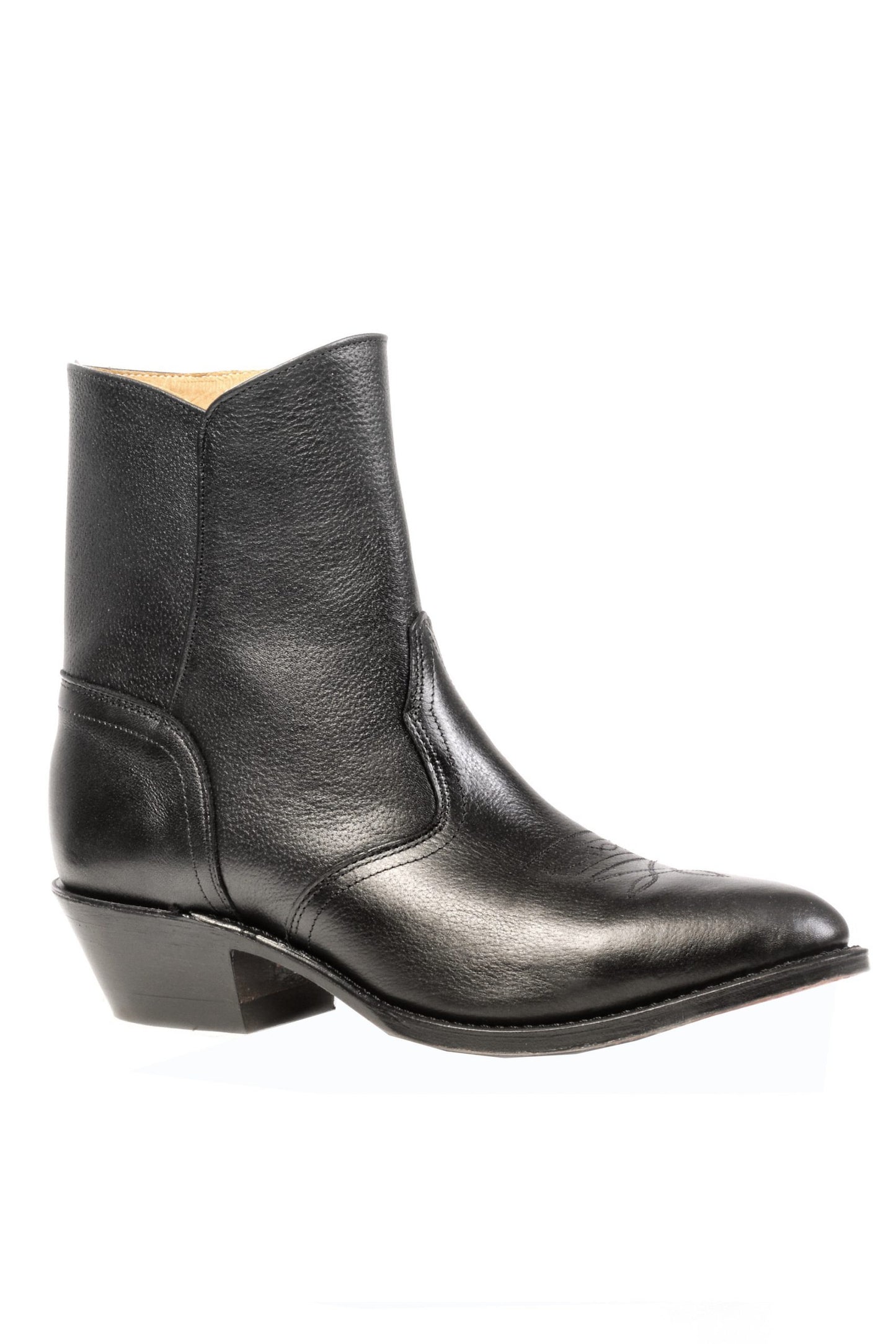 Black Dress Boulet Cowboy Boot on a white background