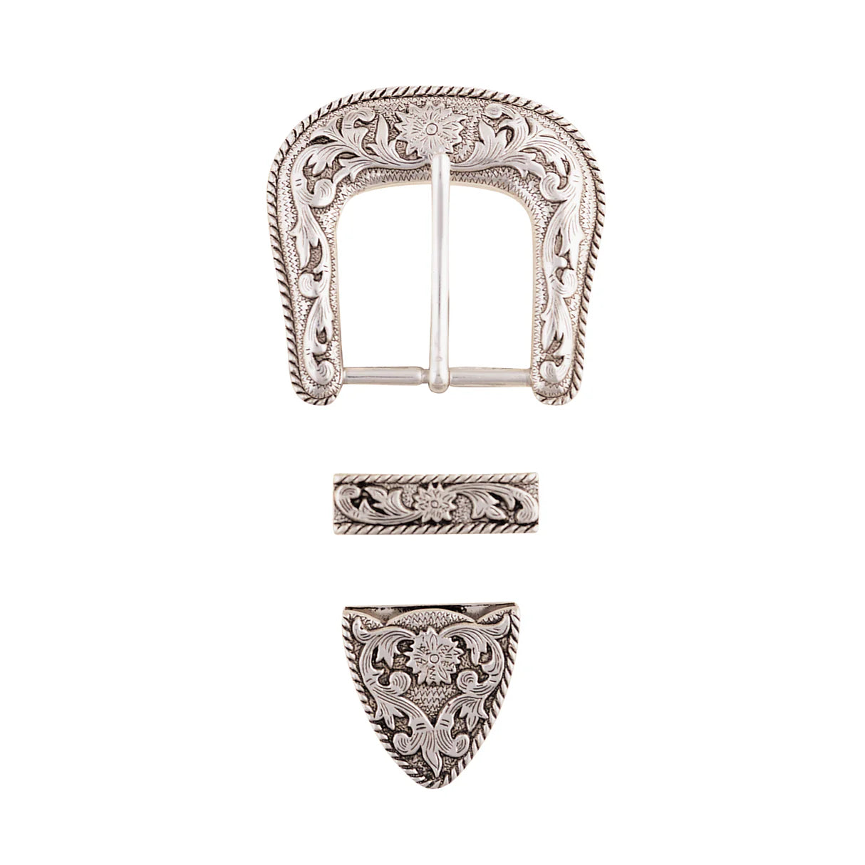 1 1/2" Western Floral Buckle, Loop &amp; Tip Set by Weaver®