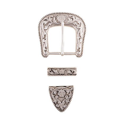 1 1/2" Western Floral Buckle, Loop &amp; Tip Set by Weaver®