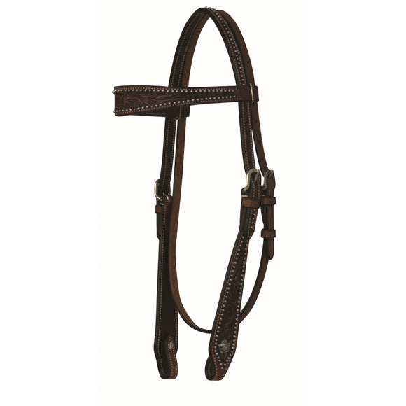 Tooling & Spots Browband Headstall by Sierra®