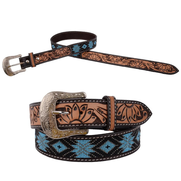 Turquoise Beaded Women's Belt by Circle Y®