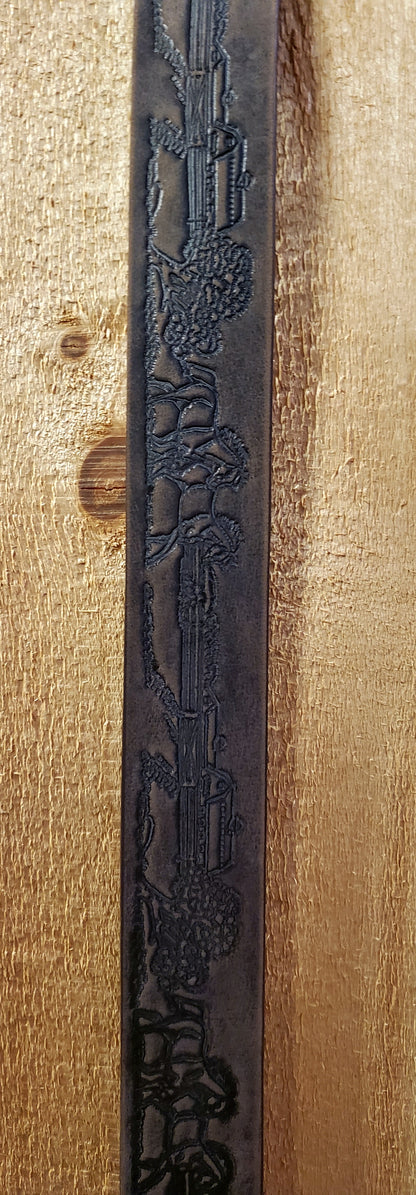 Vintage 'Horse Farm' Leather Belt