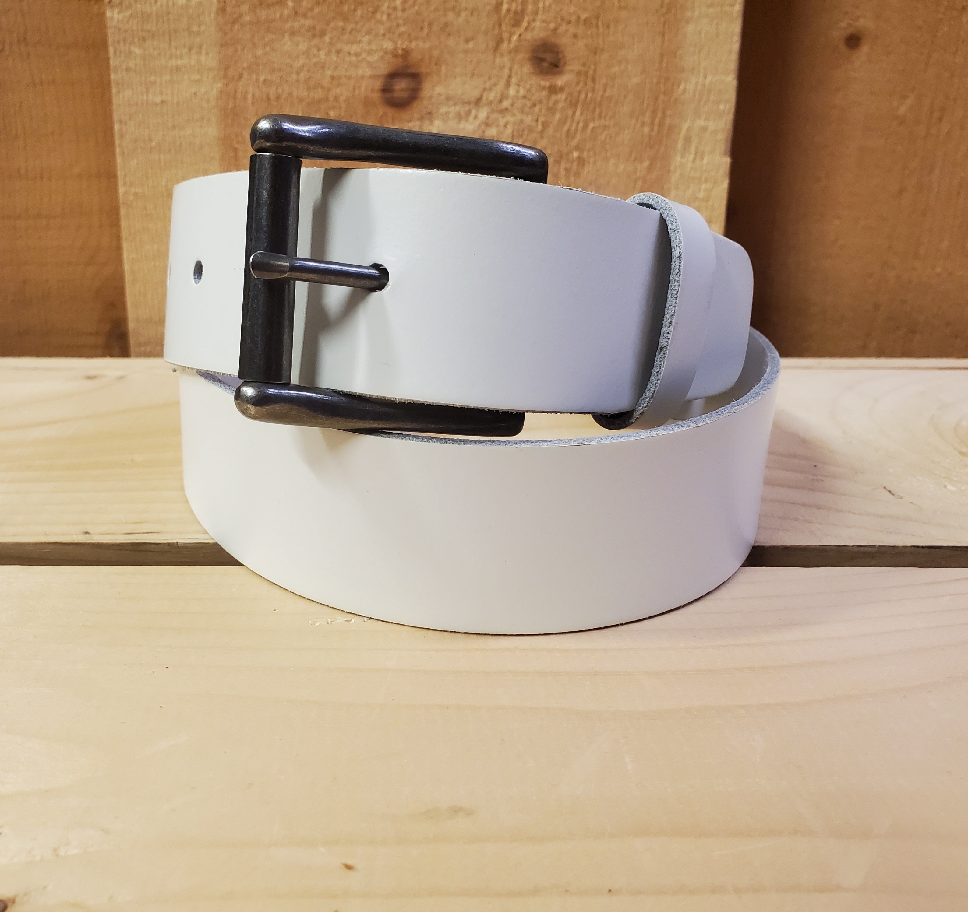 White Leather Belt – Stone Creek Western Shop
