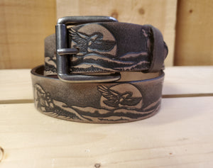 Vintage 'Grizzly' Leather Youth Belt