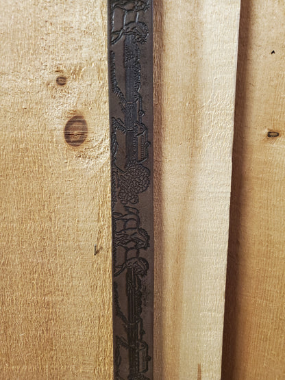 Vintage 'Horse Farm' Leather Youth Belt