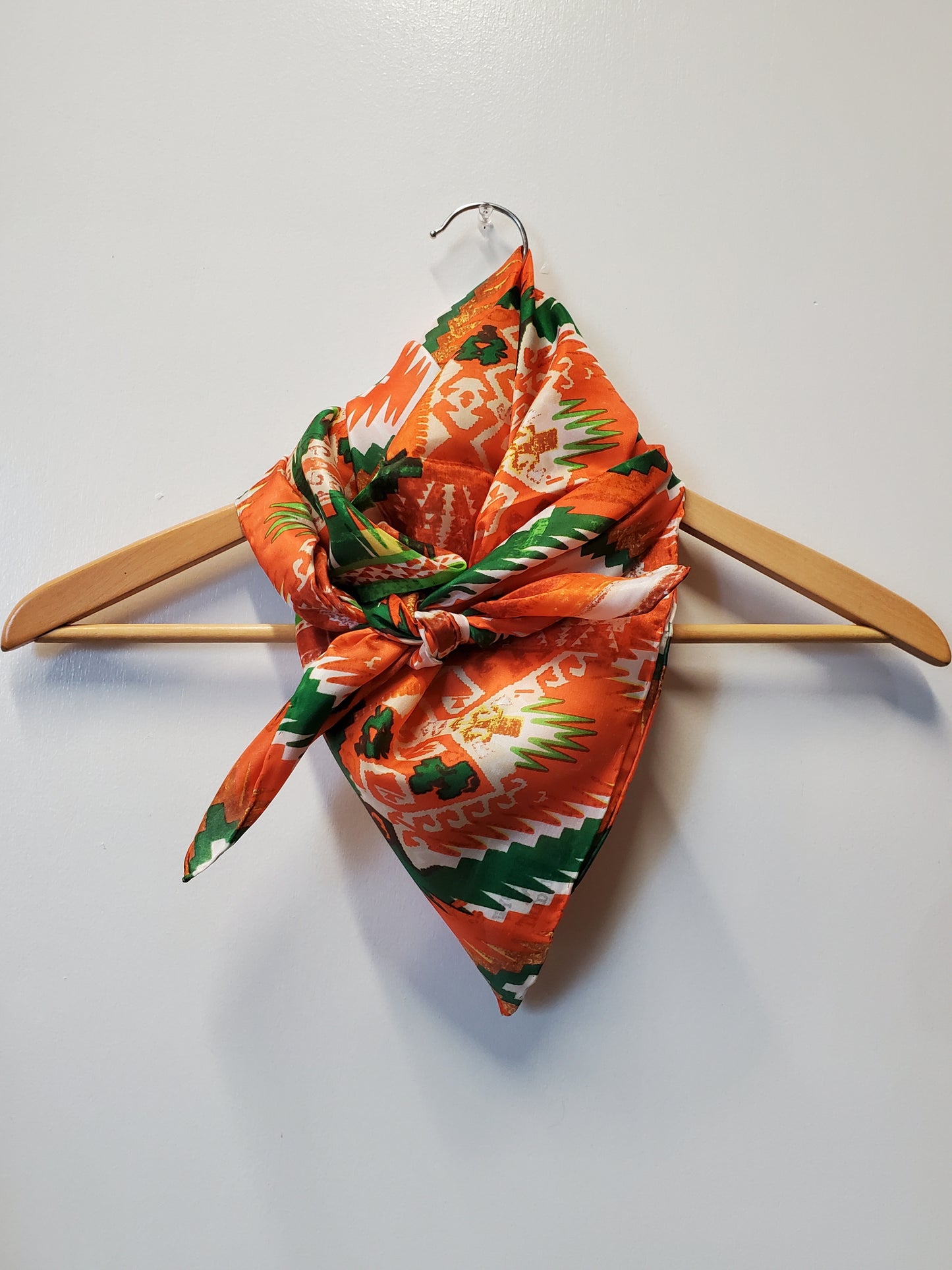 Orange & Green 'Aztec' Wild Rag by Wyoming Traders®