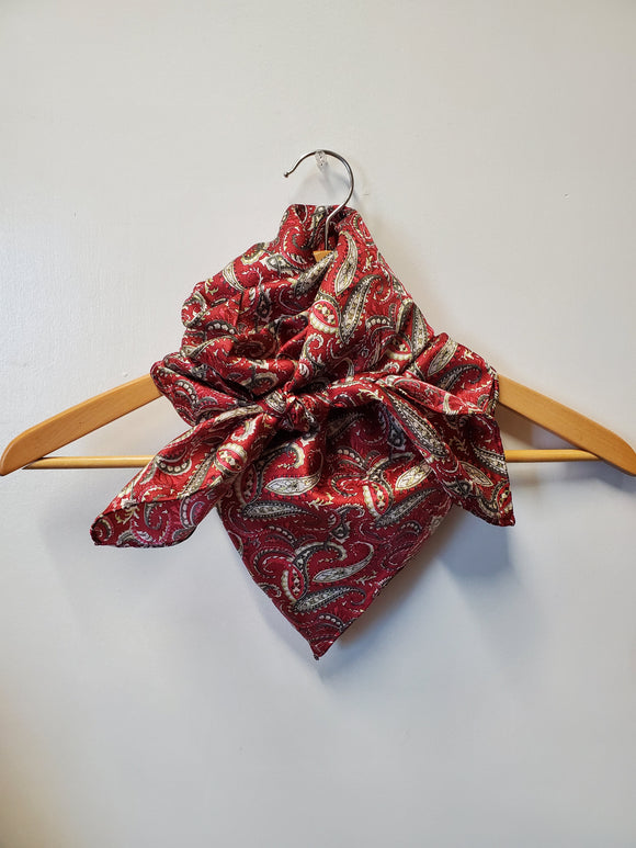Wine & Olive Paisley Wild Rag by Wyoming Traders®