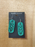 Southwest Leather Earrings by Austin Accents®