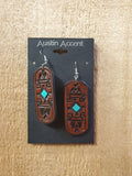 Southwest Leather Earrings by Austin Accents®
