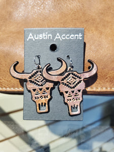 Southwest Steer Earrings by Austin Accents®
