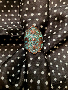 Stamped Copper Scarf Slide by Austin Accents®