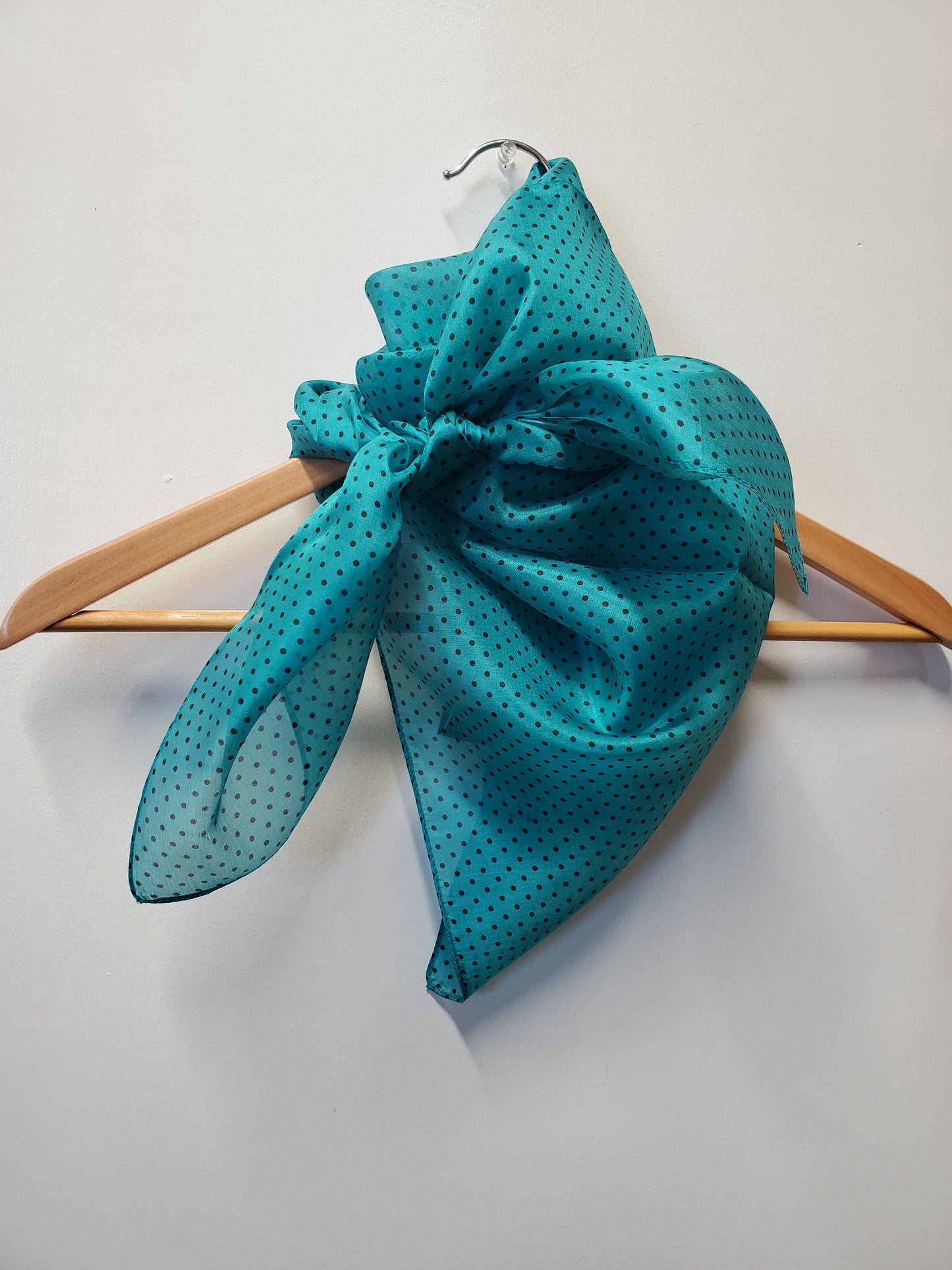 Teal Polka Dot Wild Rag by Austin Accents®