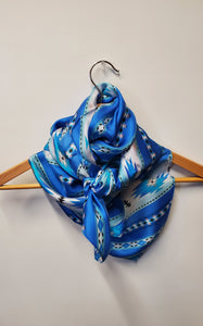 Triple Blue Aztec Wild Rag by Austin Accents®