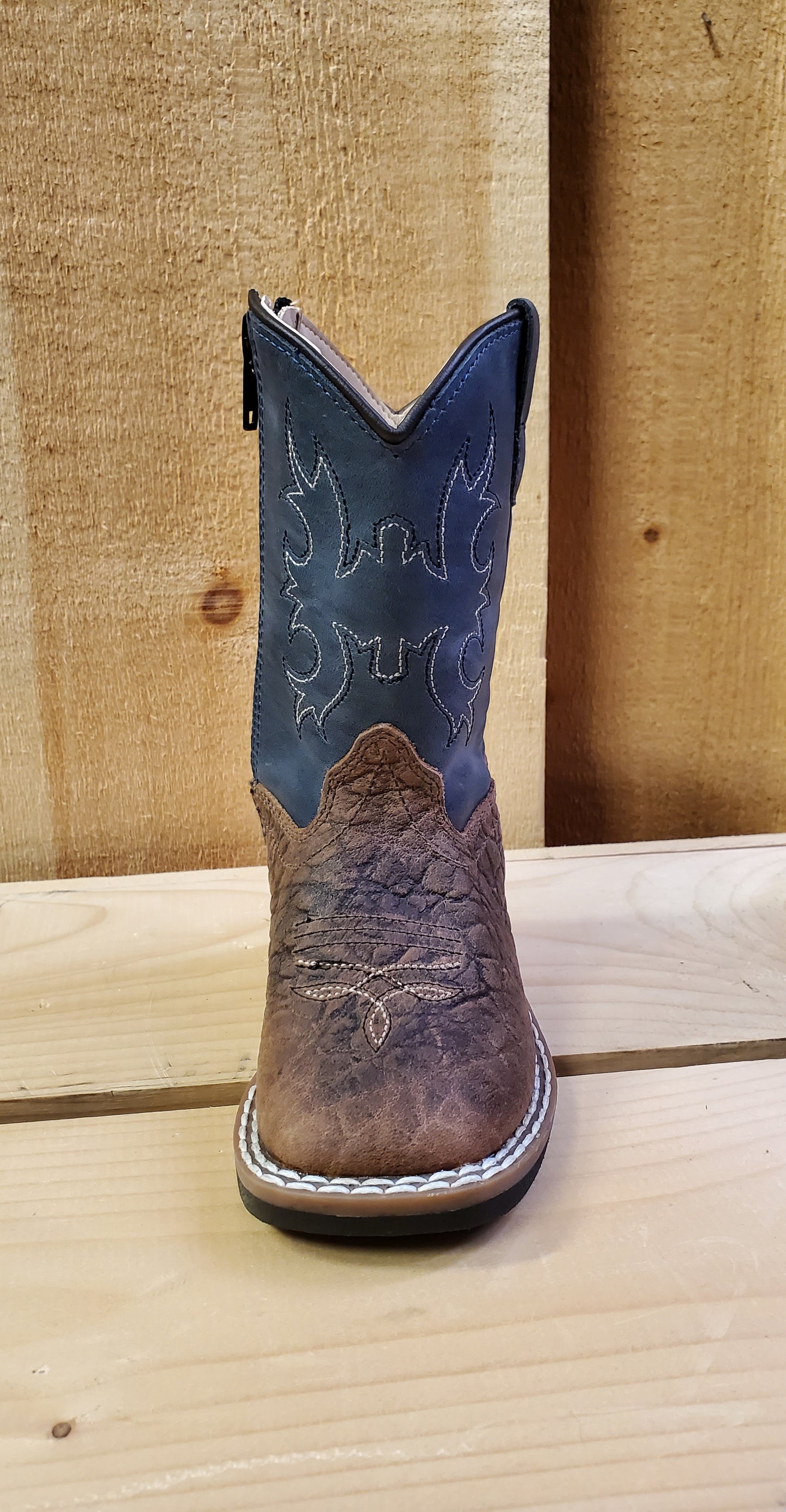 Blue & Brown Toddler's Boot by Old West®