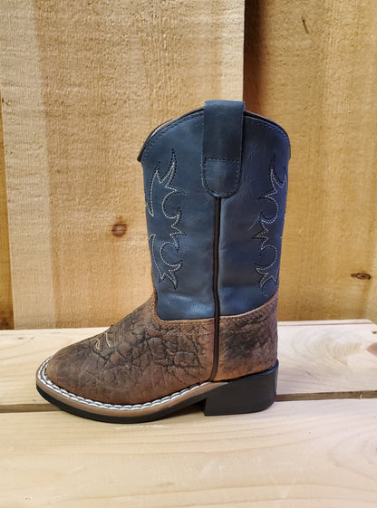 Blue & Brown Toddler's Boot by Old West®