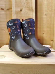 Chicken Print Brown Muckster II Mid® Women's Boot by Muck Boot Company®
