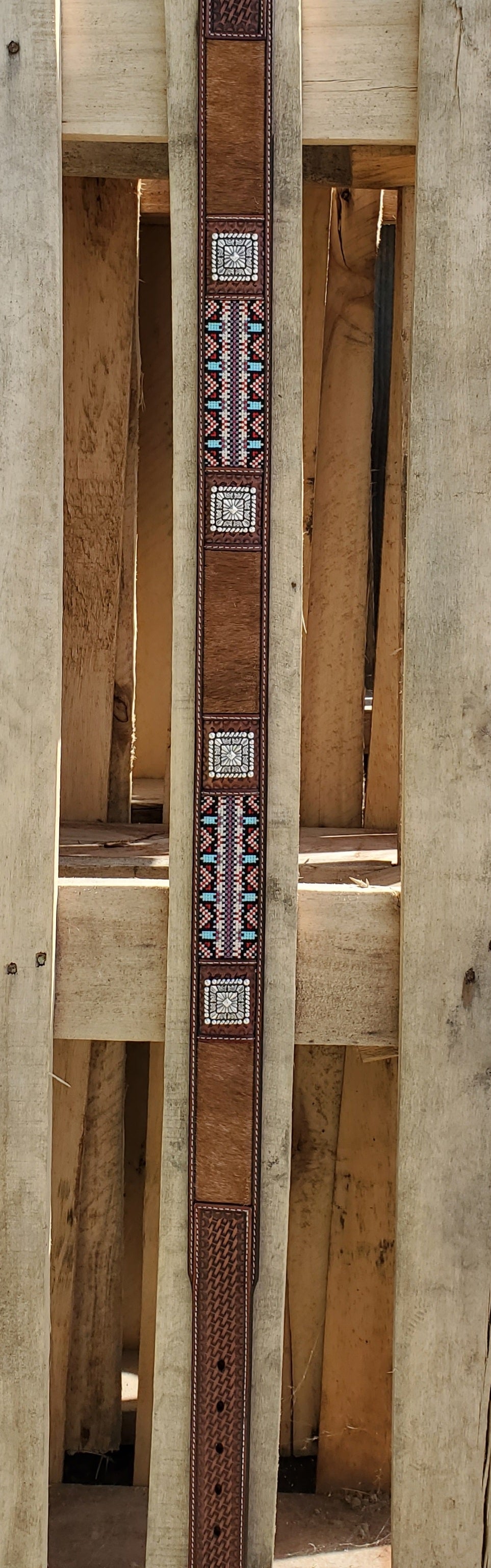 Hair on Hide & Southwest Men's Belt by 3D Belt®