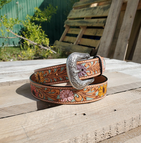 'Painted' Floral Tooling Women's Belt by Ariat®