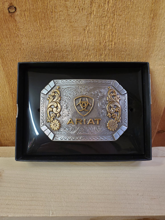 Smooth Edge Two Tone Belt Buckle by Ariat®