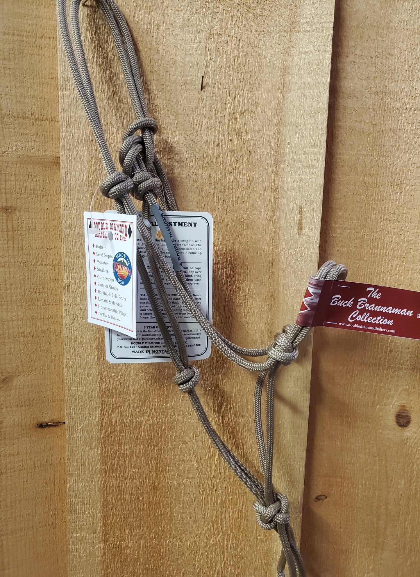 'The Buck Brannaman Collection' #124 Series Rope Halter by Double Diamond - WEANLING SIZE