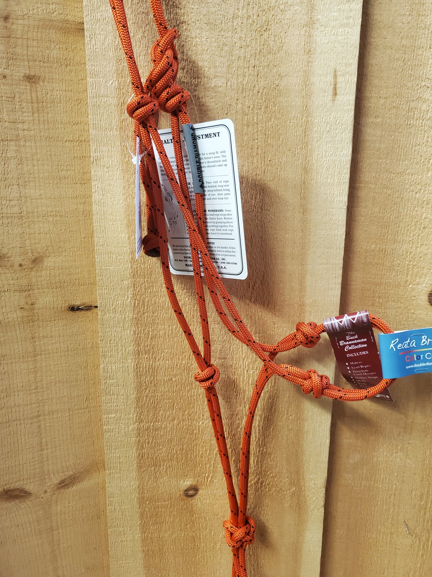 'The Buck Brannaman Collection' #124 Series Rope Halter by Double Diamond -COB SIZE